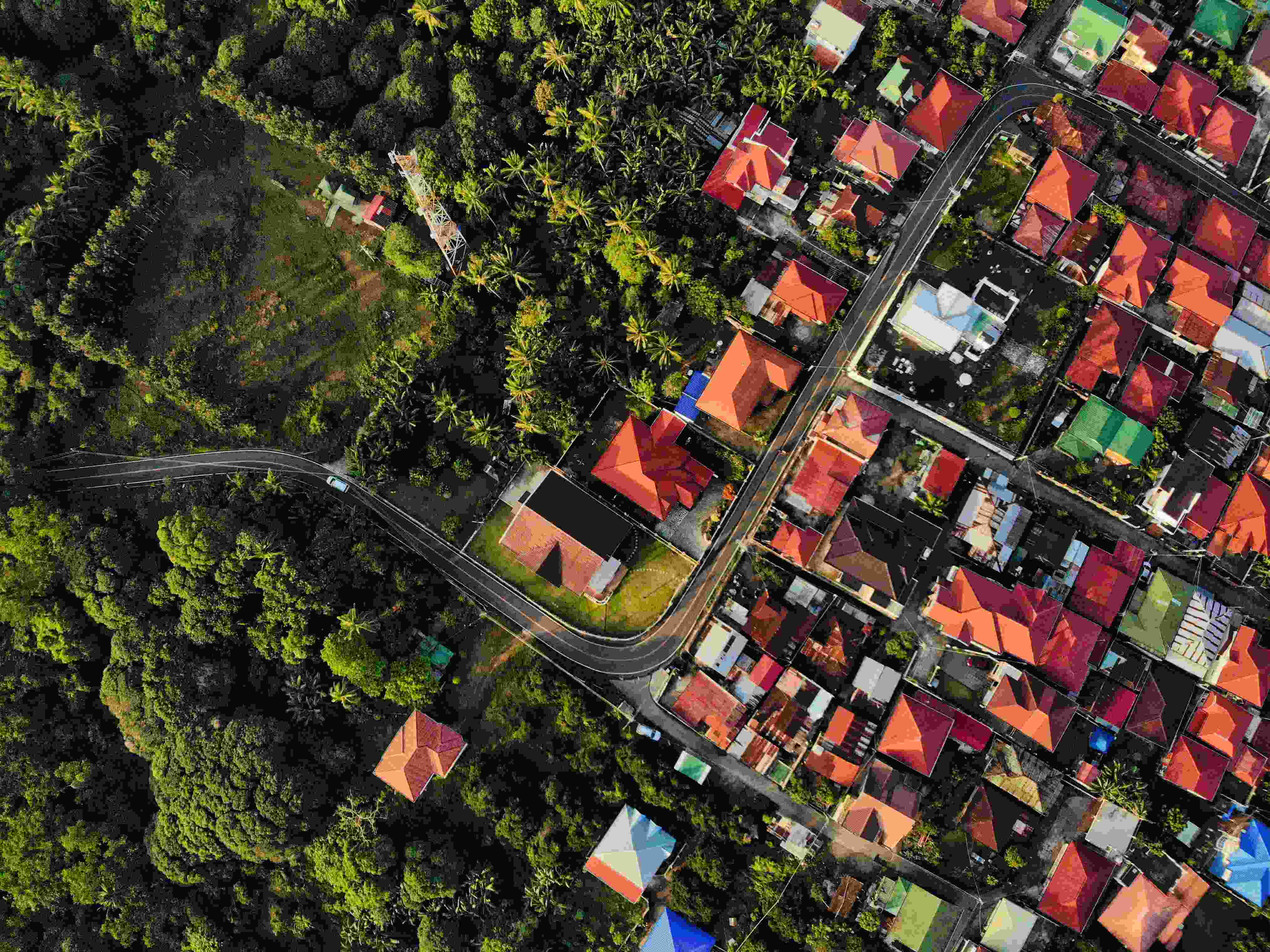 Foto udara kota payakumbuh, Sumatera Barat